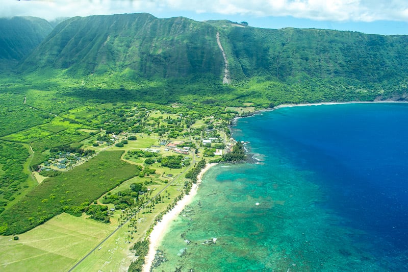 Kalaupapa is a remote peninsula on the island where 8,000 lepers were held between 1866-1969.