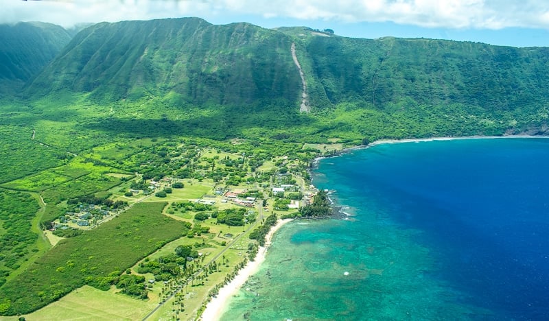 The flight to Molokai, Hawaii is an experience in and of itself