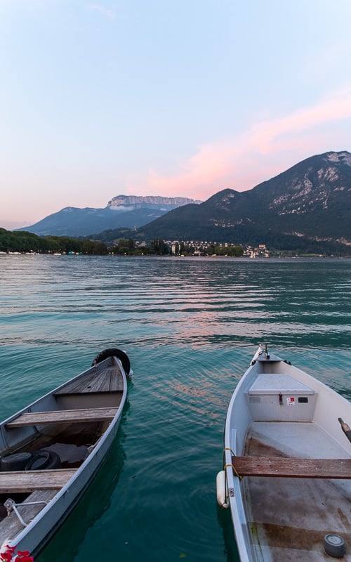 Lake Annecy is one of the most scenic lakes in the Alps.