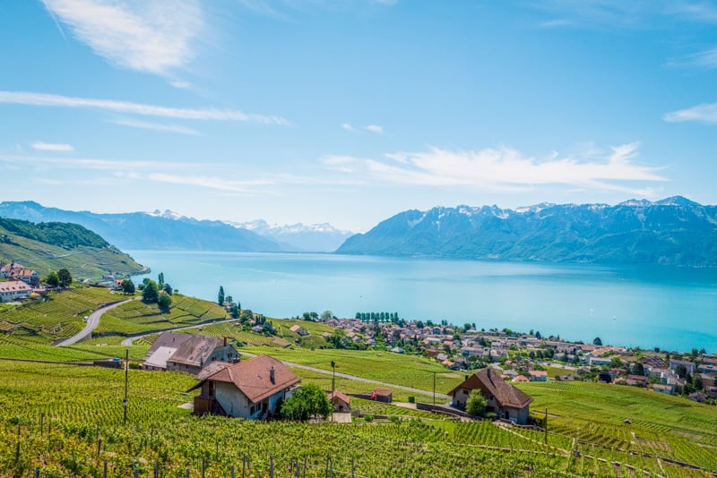 Spectacular views of Lake Geneva