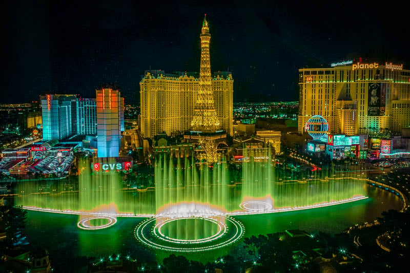 Light show in Vegas.