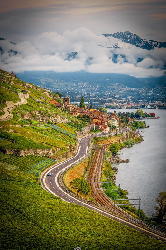 Lots of wine is grown in and around Lausanne. The best beauty of Switzerland is right here!