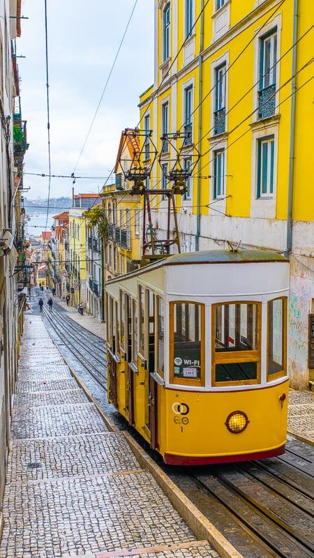 The Ascensor da Bica is one of the most iconic sights in Lisbon.