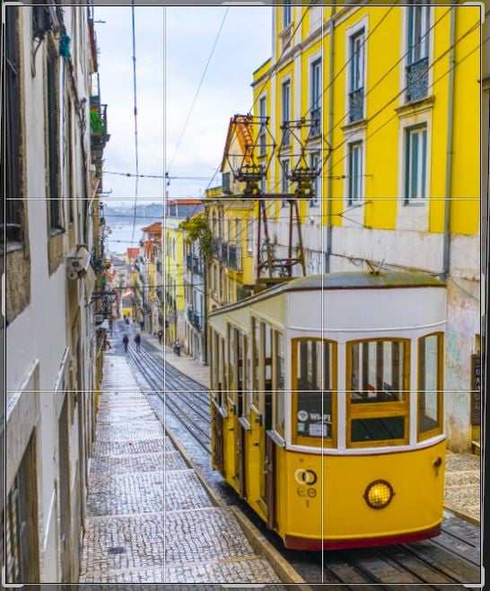 Lisbon, Portugal rule of thirds photography tip