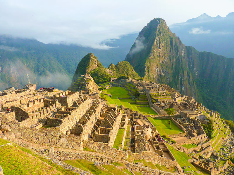Machu Picchu ruins in Peru. It's one of the top UNESCO World Heritage Sites.