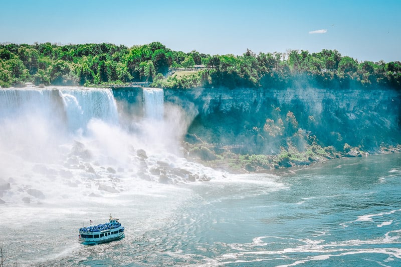 Maid of the Mist is a popular boat tour of Niagara Falls.