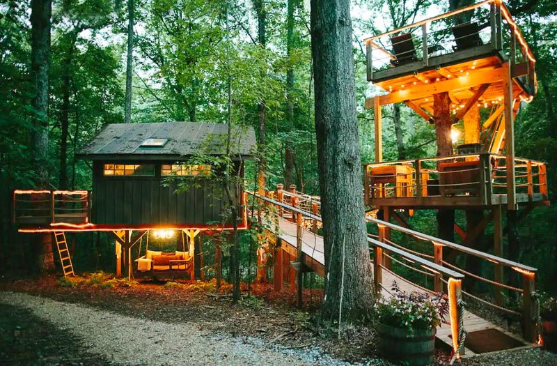 This majestic treehouse in South Carolina is one of the coolest Airbnbs on the East Coast of the US.