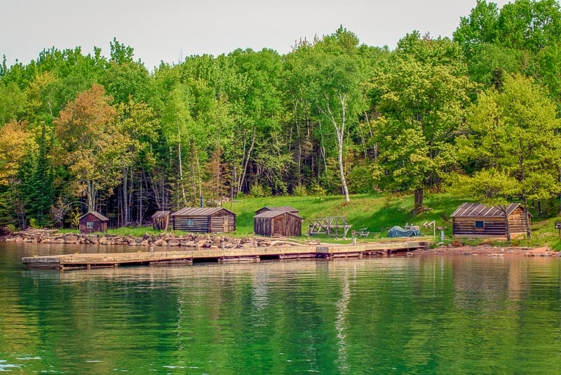Manitou Island Fish Camp dates back to the 1890s. There are 5 restored cabins that harken back to those days.