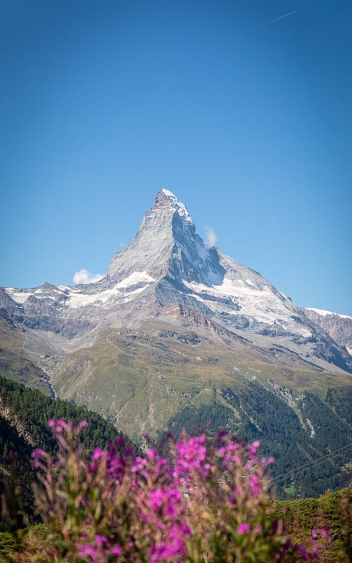 The Matterhorn is one of the most iconic mountains in the world and one of the most beautiful places in Switzerland.