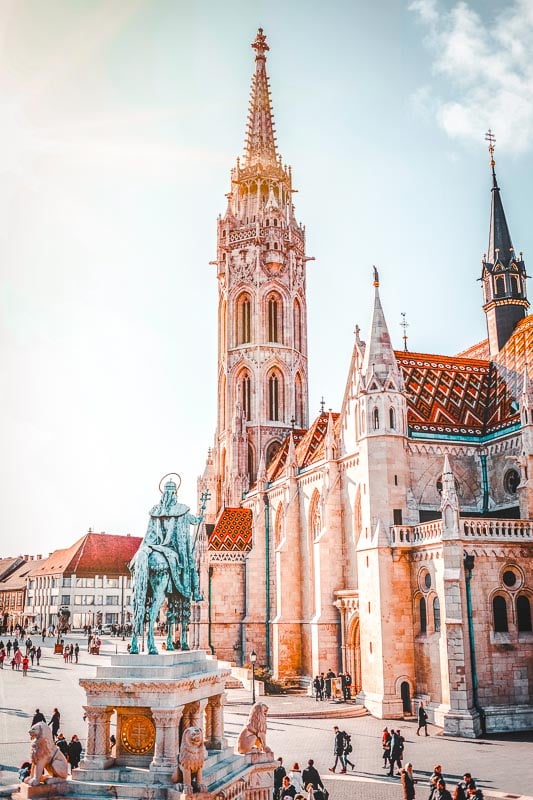 Matthias Church is located in the Holy Trinity Square in Budapest.