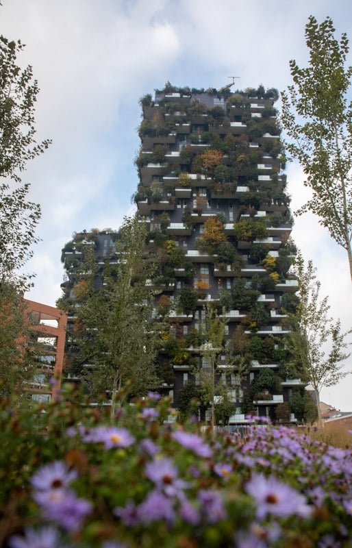 Bosco Verticale in Milan, one of the best day trips from Bologna outside Emilia Romagna