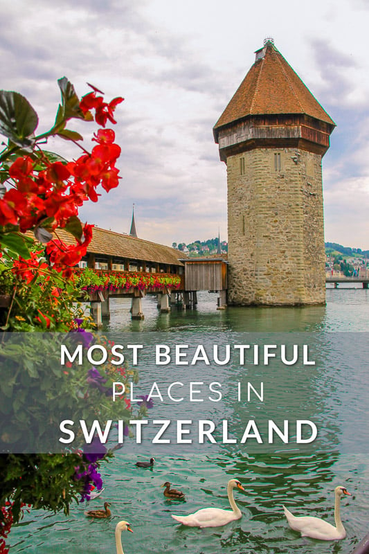 Most beautiful places in Switzerland pin