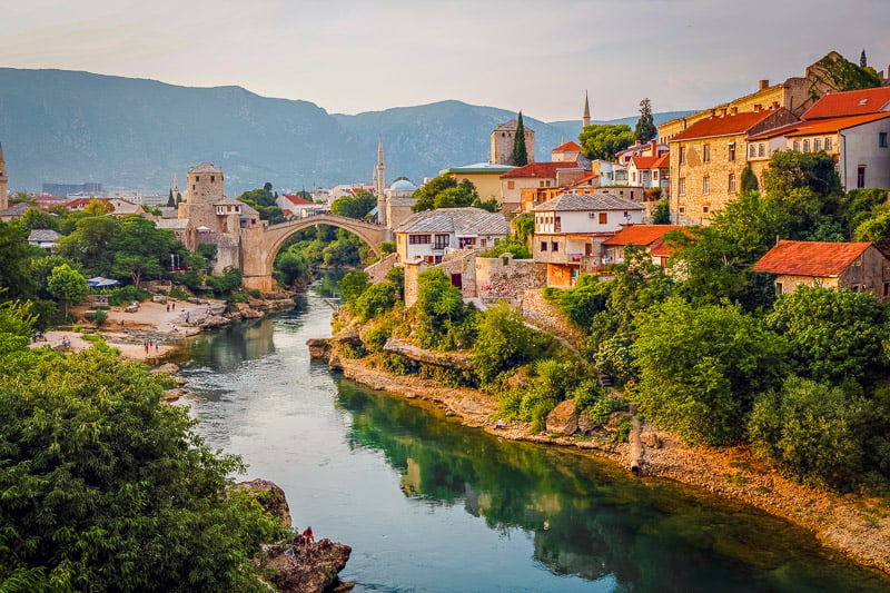 Mostar is one of the most stunning riverfront places imaginable.