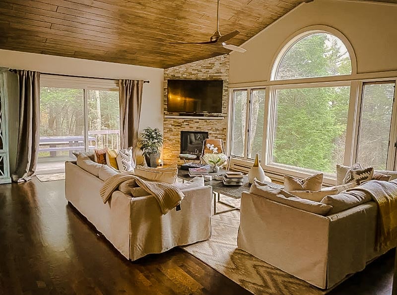 A mountaintop home in the Berkshires.