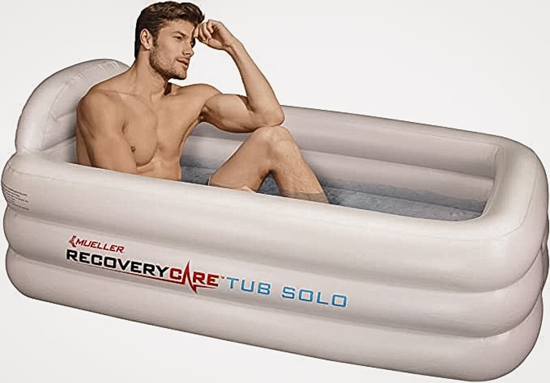 A cold plunge tub for outdoor use