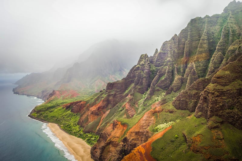 The Napali Coast offers a taste of the Real Hawaii.
