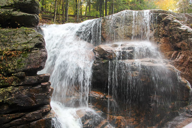 Waterfalls and flumes galore in the White Mountains.