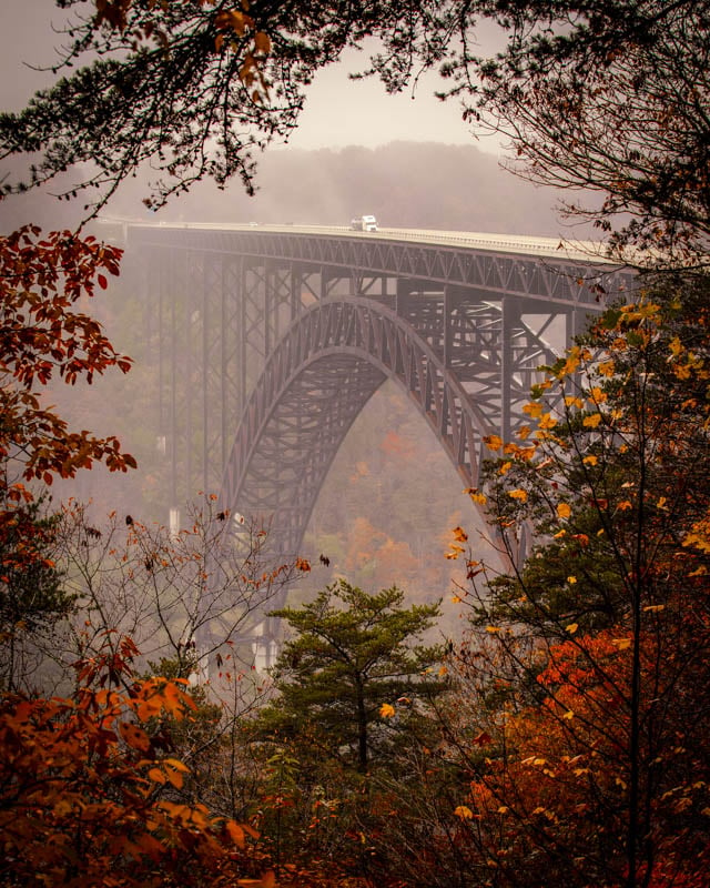 The New River Gorge Bridge is the longest single-span steel arch bridge in the United States.