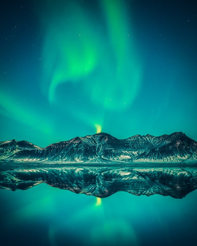 Seeing the northern lights in Iceland is one of the most unique bucket list ideas.