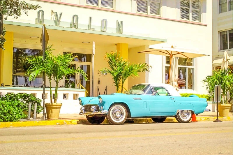 Ocean Drive is a must see in Miami on the east coast USA.