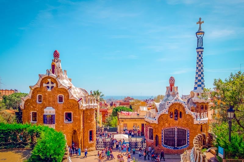 Parc Güell is one of the most beautiful sights in the city of Barcelona.