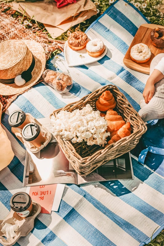 Having an at-home picnic is among the best bucket list examples