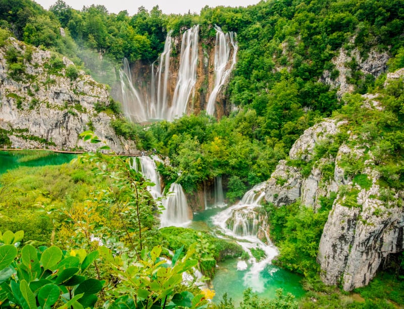 Plitvice Lakes National Park is a UNESCO World Heritage Site