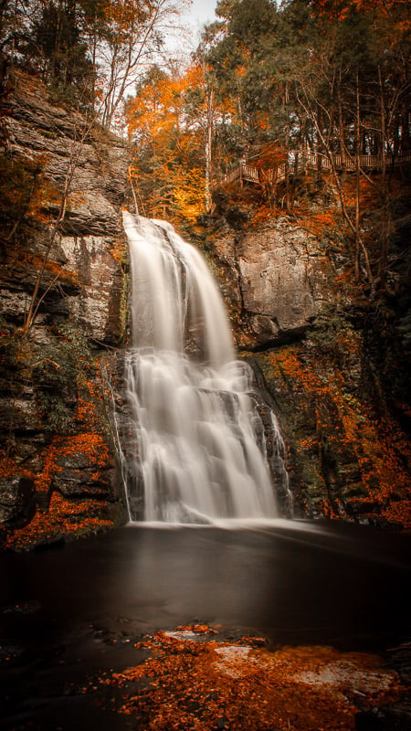 Bushkill Falls is known as the Niagara Falls of Pennsylvania.