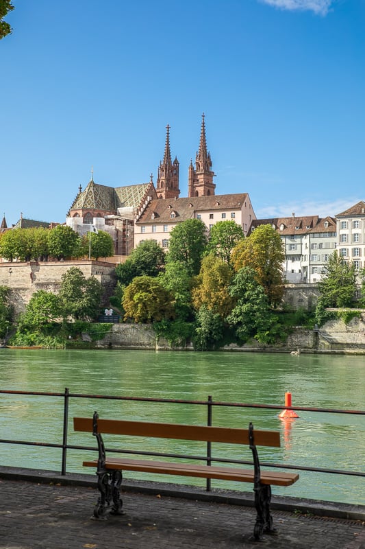 View of Basel from the Rhine River. One of the most underrated cities to visit in Europe.