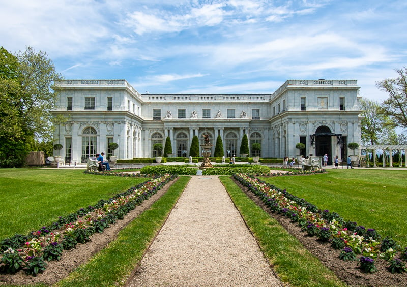 Rosecliff is a must-see mansion in Newport, one of the best weekend getaways in New England.