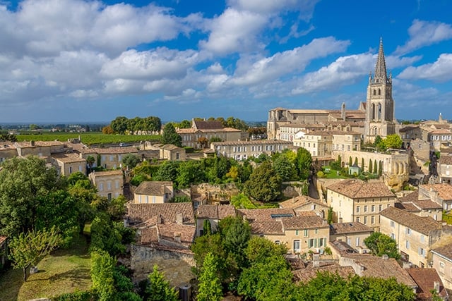 Saint-Émilion is a charming town just northeast of Bordeaux. It's a UNESCO World Heritage Site.