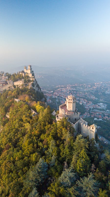 San Marino is top among the best day trips from Bologna in Emilia Romagna