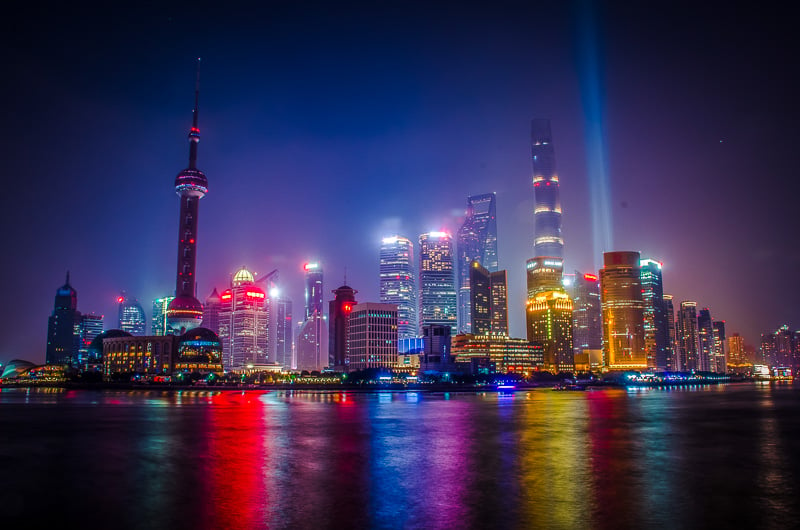 Shanghai's futuristic skyline is one of a kind.
