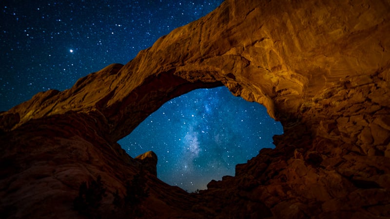 Stargazing in the desert
