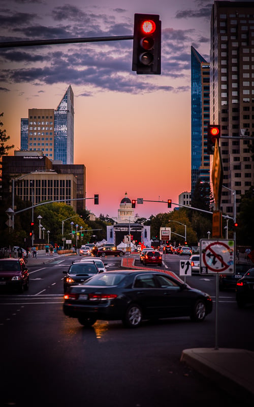 During a free night in Sacramento, I was able to catch the sunset from downtown! Globus Choice touring is incredible