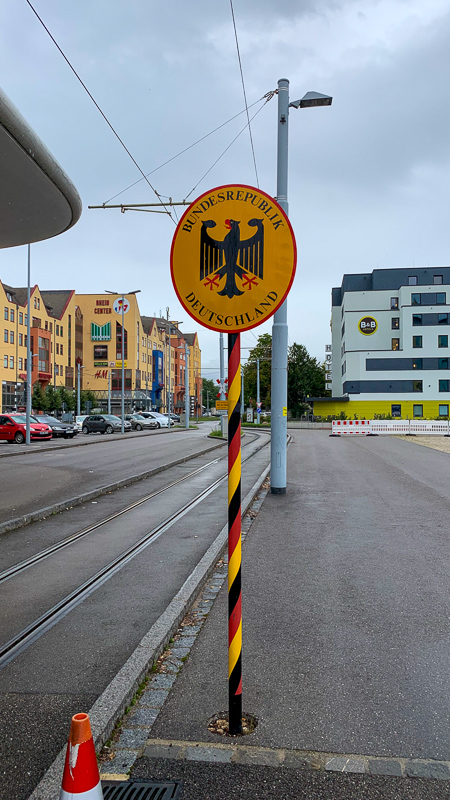 The Germany-Switzerland border.