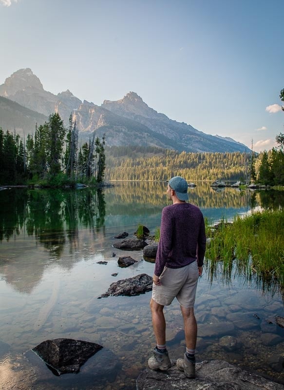 Taggart Lake is a must-see for its mountain reflections.