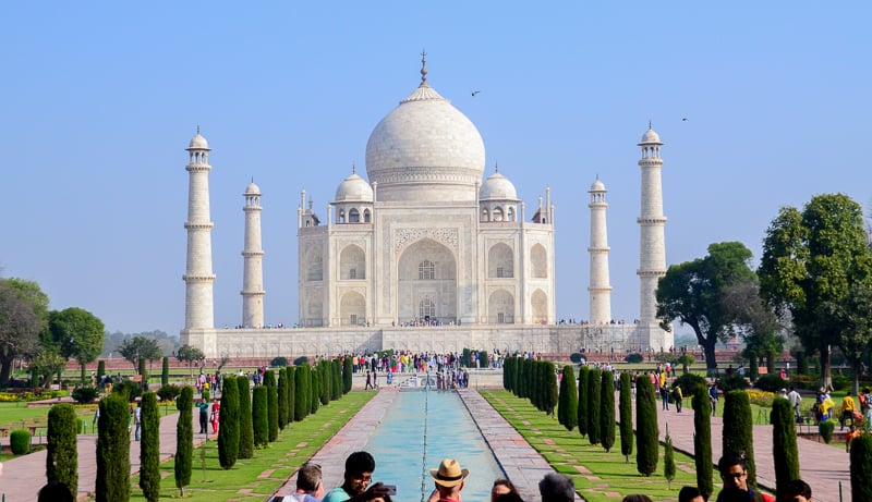 The Taj Mahal in India is definitely one of the most beautiful UNESCO World Heritage Sites.