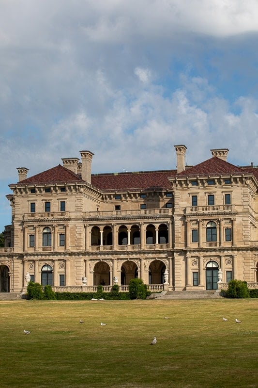 The Breakers Mansion from the Cliff Walk.