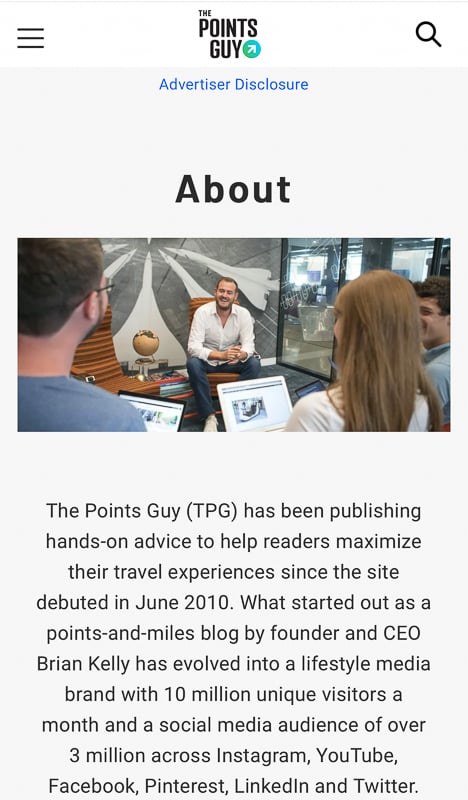 The Points Guy is a website dedicated to providing financial vacation tips.