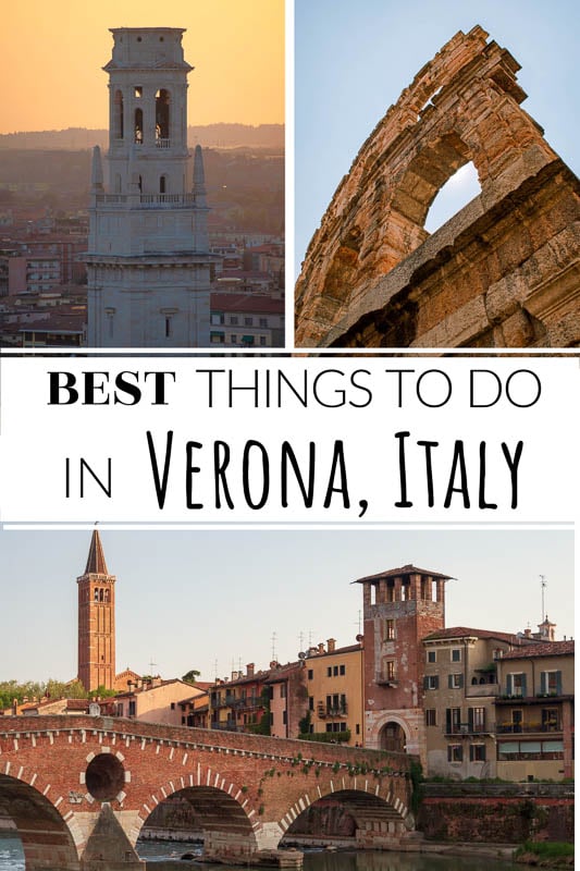 Things to do in Verona, Italy pinterest image