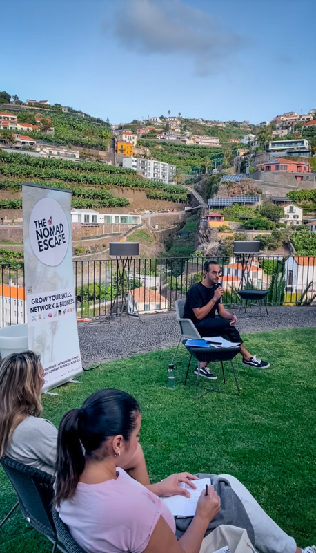 Tiago was the main facilitator at the Level Up Business Retreat with The Nomad Escape