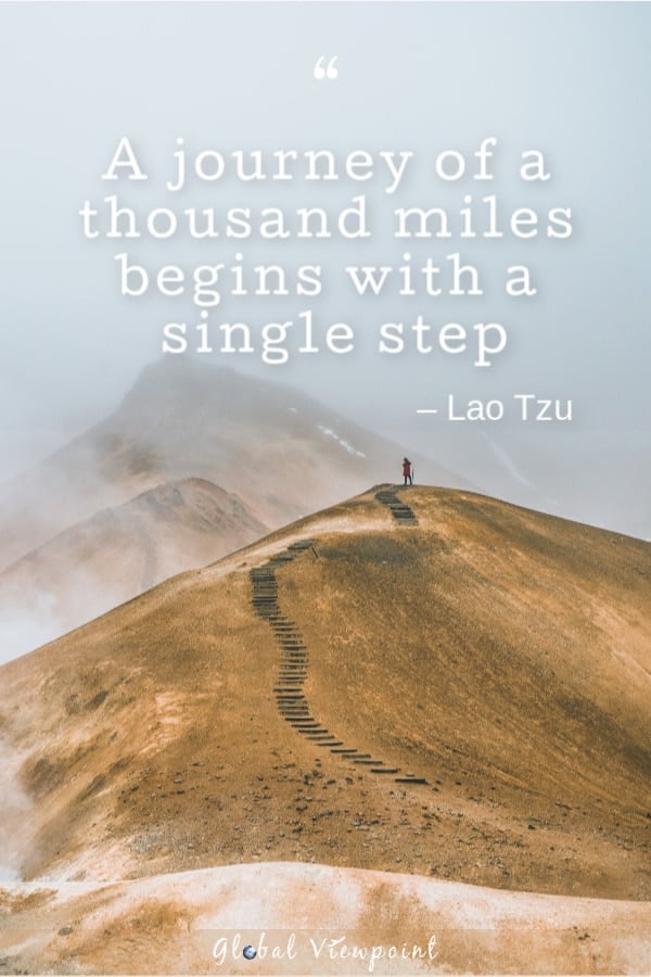 This is one of the best travel quotes by Lao Tzu