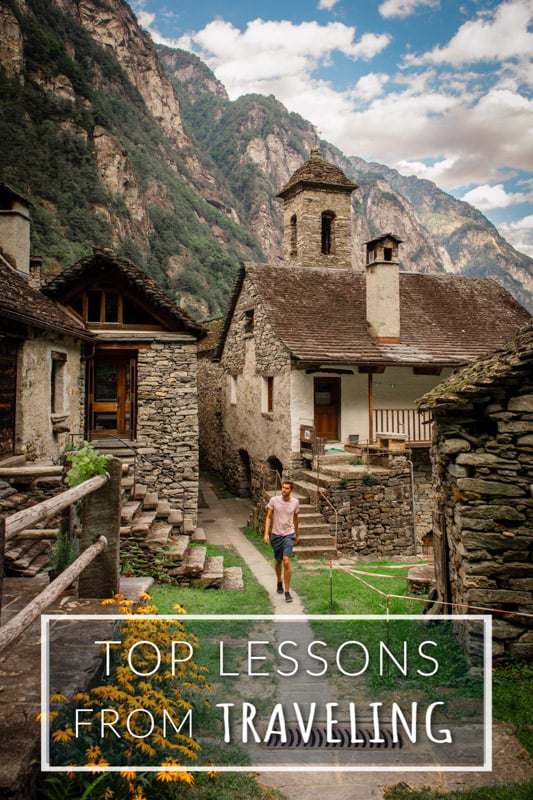 Traveling lessons for all types of travelers