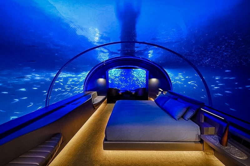Spend the night in an underwater hotel for an incredible travel experience