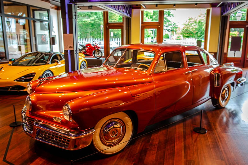 This car museum is filled with fancy and rare cars owned by the rich and famous.