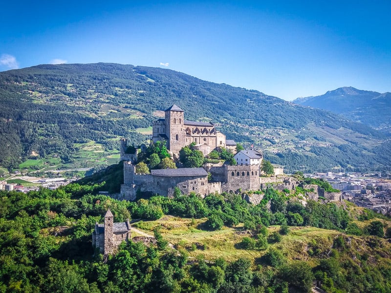 Valère Basilica dates back to the 13th-century with epic views of the valley and surrounding mountains. There’s an organ inside the castle church that’s more than 500 years old.