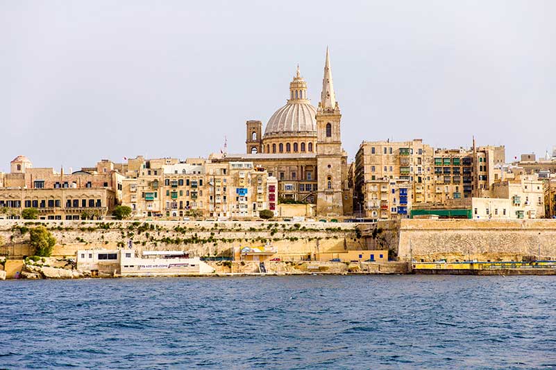 Valletta's skyline is definitely one of the best Malta Instagram spots.