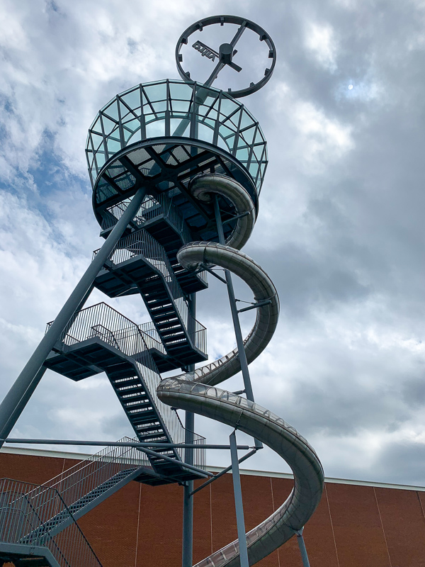 The Vitra Slide Tower is a 100-foot slide, tower, and work of art all at once.