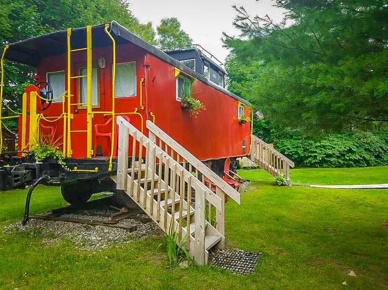 This train accommodation is easily among the most unique stays in New England